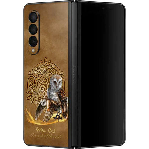 Brigid Ashwood Owl Celtic Knot Galaxy Z Fold3 5G Skin