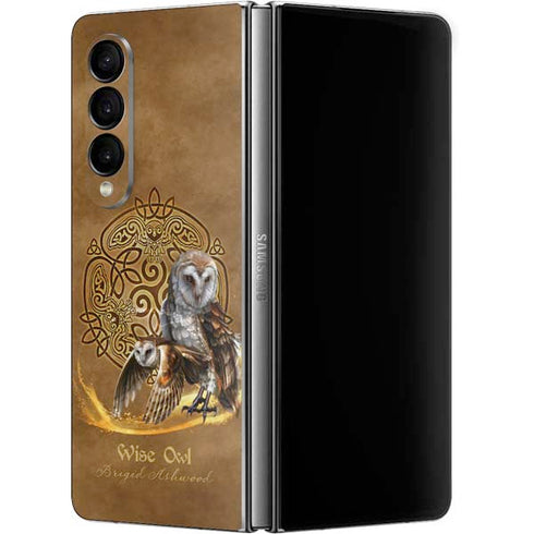 Brigid Ashwood Owl Celtic Knot Galaxy Z Fold4 5G Skin