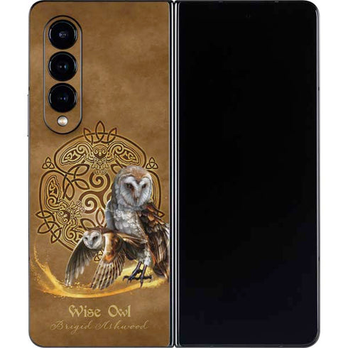 Brigid Ashwood Owl Celtic Knot Galaxy Z Fold4 5G Skin