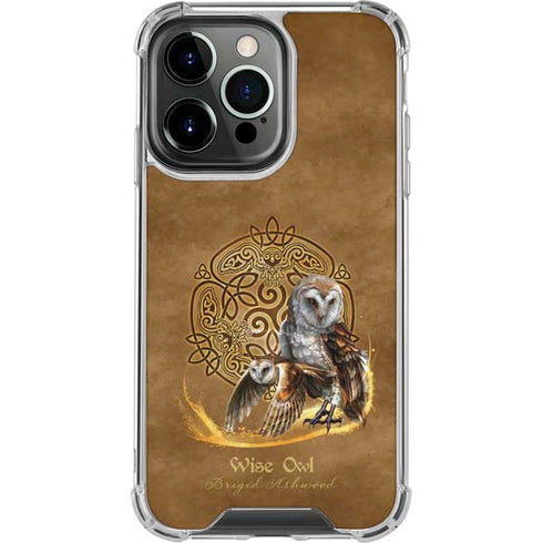 Brigid Ashwood Owl Celtic Knot iPhone 13 Pro Clear Case