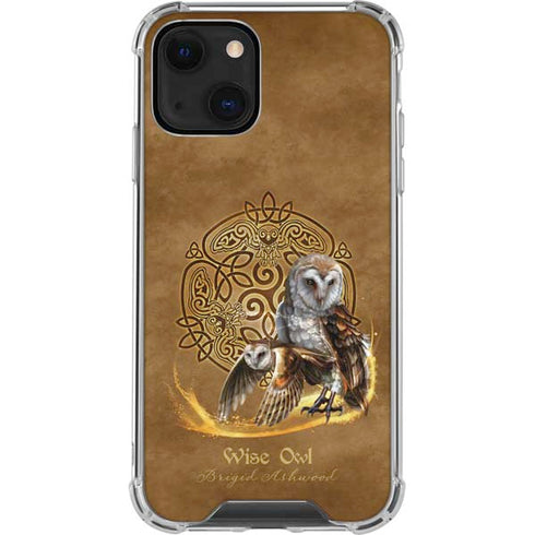 Brigid Ashwood Owl Celtic Knot iPhone 14 Plus Clear Case
