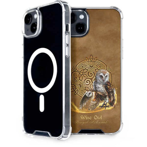 Owl Celtic Knot by Brigid Ashwood iPhone 15 Plus MagSafe Case