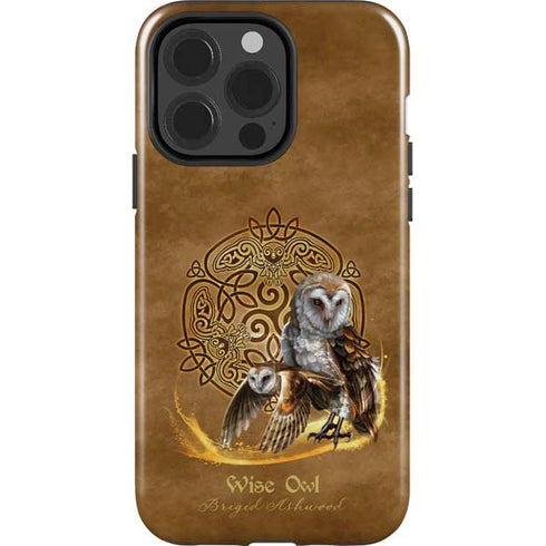 Owl Celtic Knot by Brigid Ashwood iPhone 15 Pro Impact Case