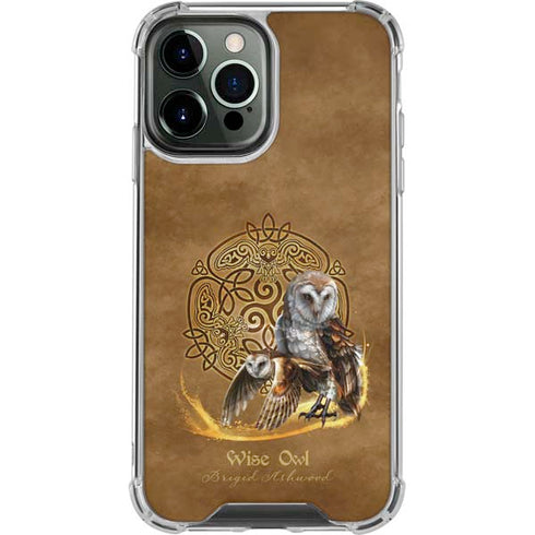 Brigid Ashwood Owl Celtic Knot iPhone 14 Pro Max Clear Case