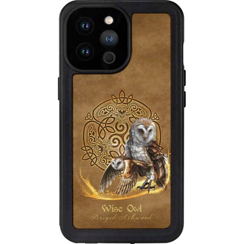 Brigid Ashwood Owl Celtic Knot iPhone 14 Pro Max Waterproof Case