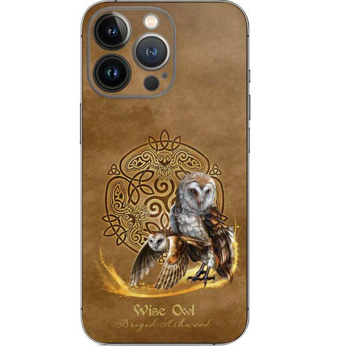 Brigid Ashwood Owl Celtic Knot iPhone 14 Pro Skin