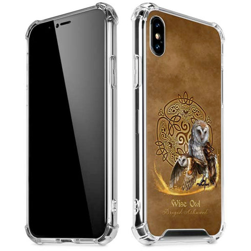 Owl Celtic Knot by Brigid Ashwood iPhone XS Max Clear Case