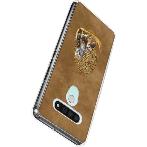 Owl Celtic Knot by Brigid Ashwood LG Stylo 6 Clear Case