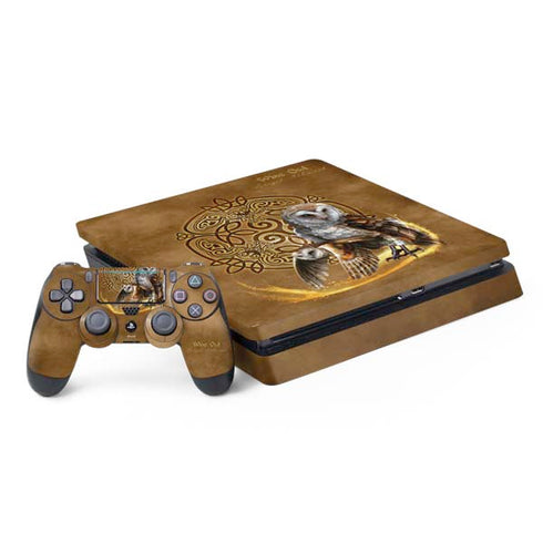 Brigid Ashwood Owl Celtic Knot PS4 Slim Bundle Skin