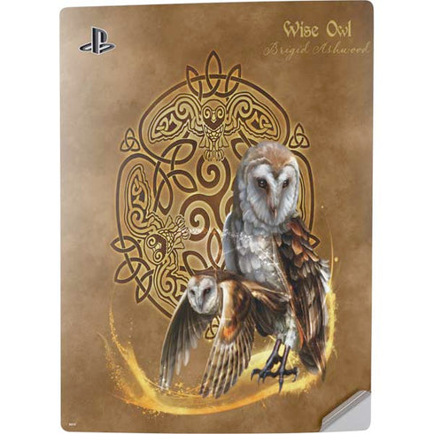 Brigid Ashwood Owl Celtic Knot PS5 Digital Edition Console Skin