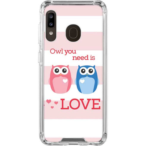 Owl Is All You Need Galaxy A30 Clear Case