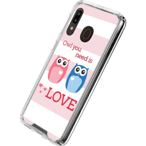 Owl Is All You Need Galaxy A30 Clear Case