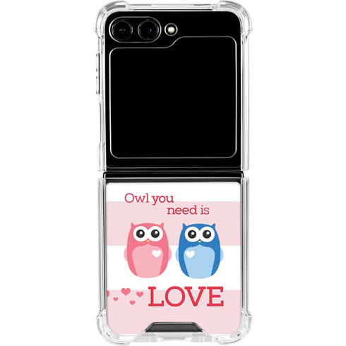 Owl Is All You Need Galaxy Z Flip5 5G Clear Case