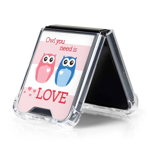 Owl Is All You Need Galaxy Z Flip5 5G Clear Case