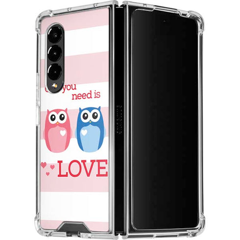 Owl Is All You Need Galaxy Z Fold4 5G Clear Case