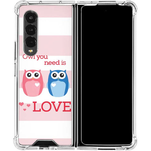 Owl Is All You Need Galaxy Z Fold4 5G Clear Case