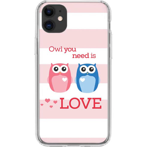 Owl Is All You Need iPhone 11 Clear Case