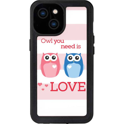 Owl Is All You Need iPhone 13 Mini Waterproof Case