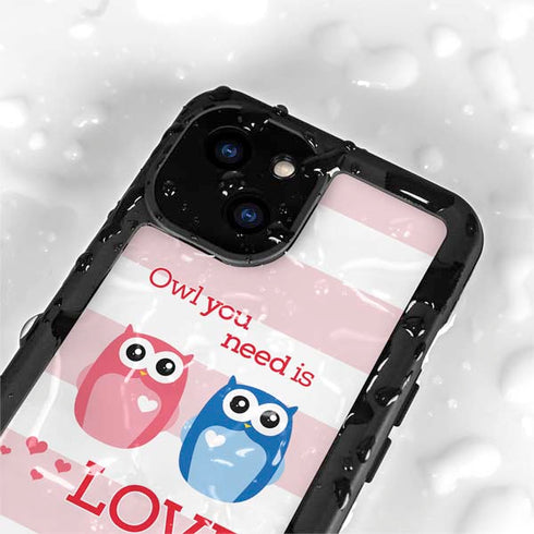 Owl Is All You Need iPhone 13 Mini Waterproof Case