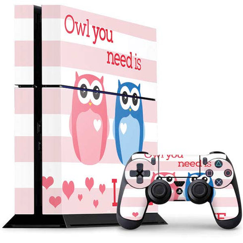 Owl Is All You Need PS4 Console and Controller Bundle Skin