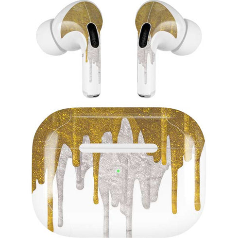 Paint Splatter Gold AirPods Pro 2nd Gen Skin