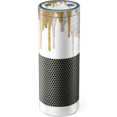 Paint Splatter Gold Amazon Echo Skin