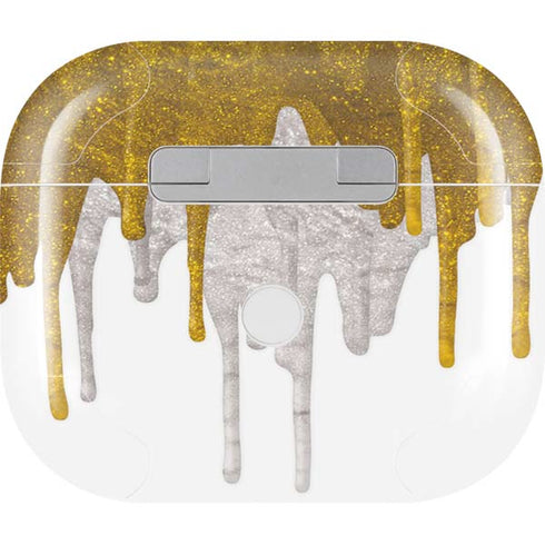 Paint Splatter Gold Apple AirPods (3rd Gen 2021) Skin