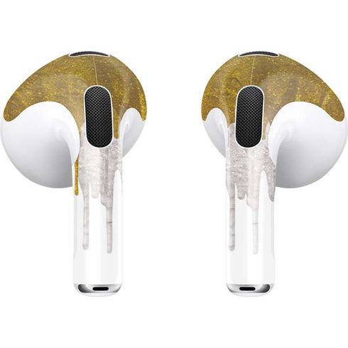 Paint Splatter Gold Apple AirPods (3rd Gen 2021) Skin