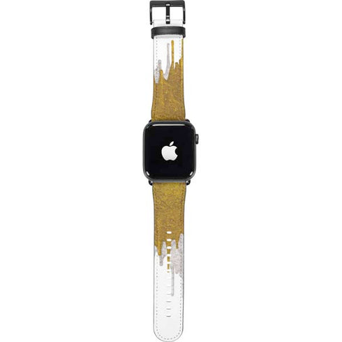Paint Splatter Gold Apple Watch Band 42-44mm