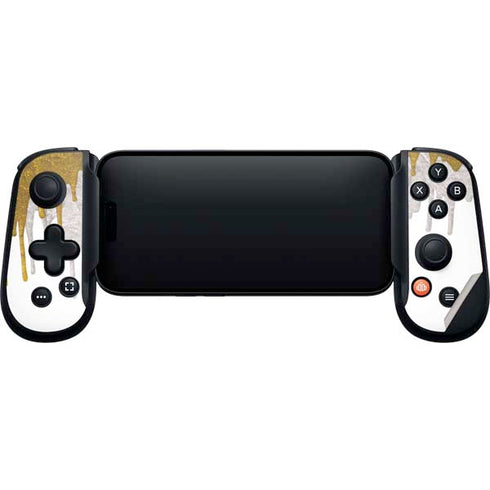 Paint Splatter Gold Backbone One for iPhone Game Controller Skin