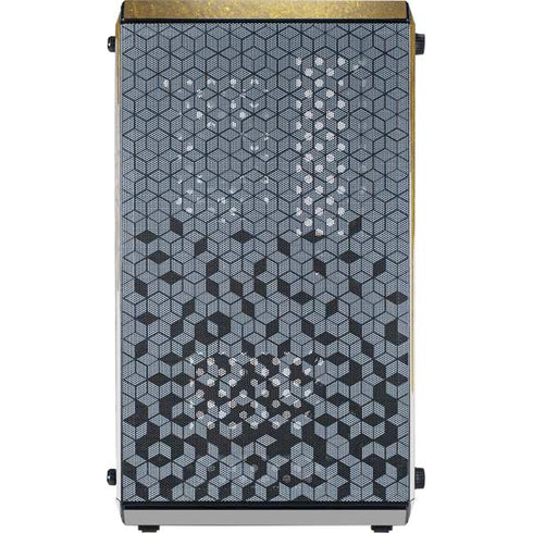 Paint Splatter Gold Cooler Master MasterBox Q300L Mini Tower Skin
