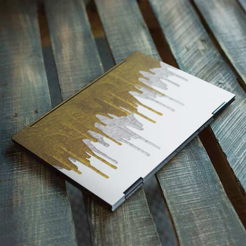 Paint Splatter Gold HP Envy Skin
