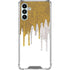 Paint Splatter Gold Galaxy A13 5G Clear Case