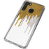Paint Splatter Gold Galaxy A21 Clear Case