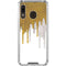 Paint Splatter Gold Galaxy A30 Clear Case