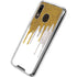 Paint Splatter Gold Galaxy A30 Clear Case