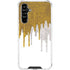Paint Splatter Gold Galaxy A54 5G Clear Case