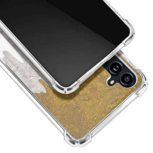 Paint Splatter Gold Galaxy A54 5G Clear Case