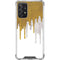 Paint Splatter Gold Galaxy A72 5G Clear Case