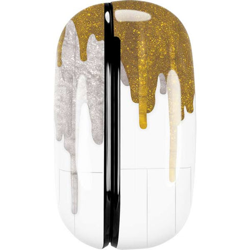 Paint Splatter Gold Galaxy Buds Live Skin