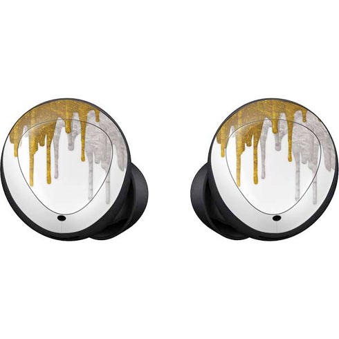 Paint Splatter Gold Galaxy Buds Skin
