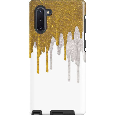 Paint Splatter Gold Galaxy Note 10 Pro Case