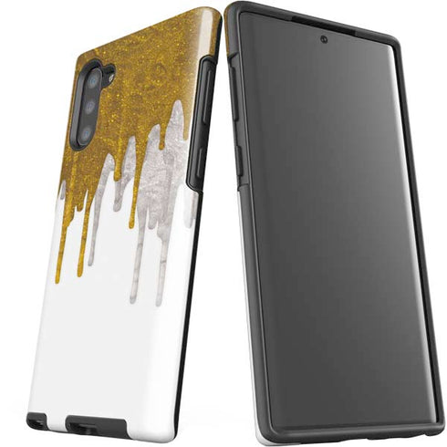 Paint Splatter Gold Galaxy Note 10 Pro Case