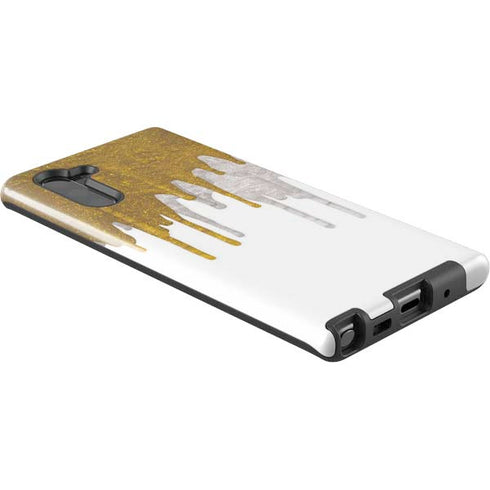 Paint Splatter Gold Galaxy Note 10 Pro Case