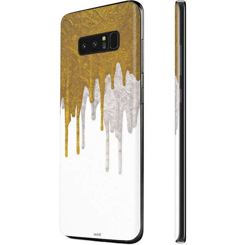 Paint Splatter Gold Galaxy Note 8 Skin