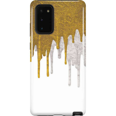 Paint Splatter Gold Galaxy Note20 5G Pro Case