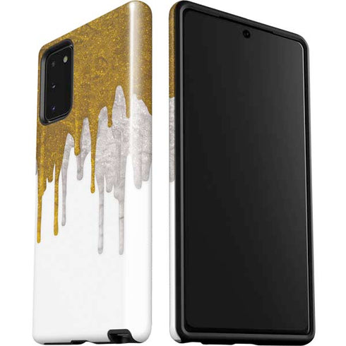 Paint Splatter Gold Galaxy Note20 5G Pro Case