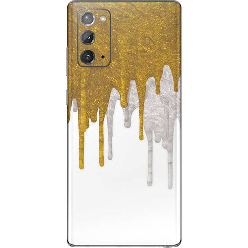 Paint Splatter Gold Galaxy Note20 5G Skin