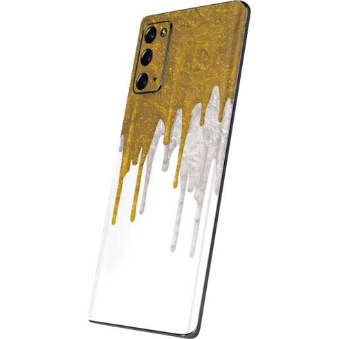 Paint Splatter Gold Galaxy Note20 5G Skin