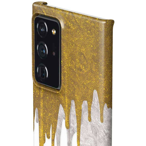 Paint Splatter Gold Galaxy Note20 Ultra 5G Lite Case